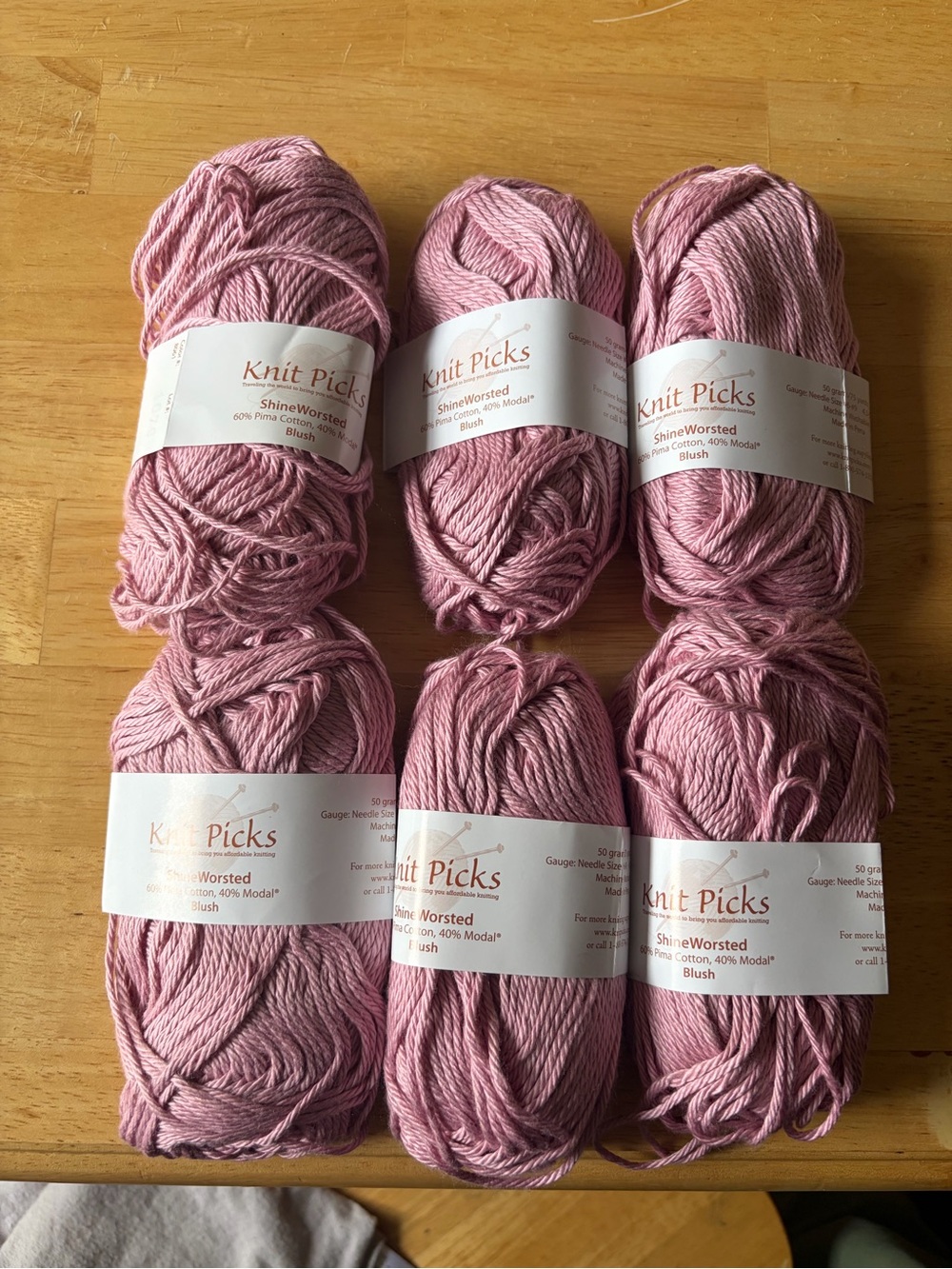 Shine Worsted Yarn - Blush Pink